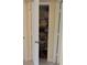 Hall closet with shelving and a variety of stored items visible at 2221 Norwegian Dr # 43, Clearwater, FL 33763