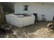 Backyard exterior with storage, ready for transformation at 2335 Murilla S Way, St Petersburg, FL 33712