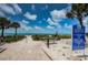 Public beach access with signage and beautiful scenery in Indian Rocks Beach at 2515 Bay Blvd # A, Indian Rocks Beach, FL 33785