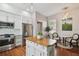 Charming kitchen featuring stainless steel appliances and a butcher block island at 2807 N Morgan St, Tampa, FL 33602