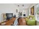 Office space with a desk, couch, and access to a bathroom at 2807 N Morgan St, Tampa, FL 33602