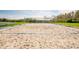 Outdoor sand volleyball court with net on a sunny day in this community at 30900 Spruceberry Ct, Wesley Chapel, FL 33543