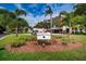 Welcome to Mission Grove featuring mature landscaping and blue skies at 3143 Mission Grove Dr, Palm Harbor, FL 34684
