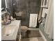 Bathroom offers a tiled shower and modern vanity at 4794 Cobia Se Dr # D, St Petersburg, FL 33705