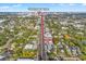 Aerial view showing the proximity of this home to the University of Tampa campus at 103 S Habana Ave, Tampa, FL 33609