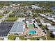 Aerial view of community with shuffleboard and pool courts with parking at 13225 101St St # 107, Largo, FL 33773
