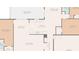 Detailed floor plan showcasing the layout of the home's kitchen, living room, bedrooms, and dining area at 1666 N Dakota Ne Ave, St Petersburg, FL 33703