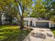 Charming single-story home featuring a brick exterior, mature trees and a well-manicured lawn at 1666 N Dakota Ne Ave, St Petersburg, FL 33703
