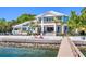 Beautiful waterfront home with a private dock, stunning water views, and outdoor seating, perfect for coastal living at 1695 Brightwaters Ne Blvd, St Petersburg, FL 33704