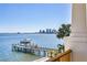 Scenic waterfront view from the property featuring a private boat dock at 1695 Brightwaters Ne Blvd, St Petersburg, FL 33704