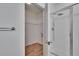Bathroom view with a door to the walk-in closet and a shower stall at 2119 Kings Palace Dr, Riverview, FL 33578