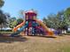 A vibrant playground with slides and climbing features at 613 Chestnut St, Oldsmar, FL 34677