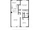Detailed floor plan showcasing a spacious living room, separate kitchen and two comfortable bedrooms at 7802 Hardwick Dr # 1126, New Port Richey, FL 34653