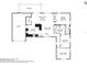 Detailed floor plan showcasing the layout of a one-story home with various rooms and their dimensions at 8408 Flagstone Dr, Tampa, FL 33615