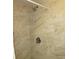 Shower with travertine tile, chrome shower head and faucet at 113 Nina Way # 113, Oldsmar, FL 34677