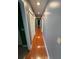 Hallway with hardwood floors, neutral walls, and multiple doors at 11708 Nicklaus Cir, Tampa, FL 33624