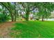 This serene backyard offers mature trees, a pool enclosure, and a private outdoor retreat at 12302 Knight Pl, Thonotosassa, FL 33592