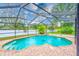 Pool featuring a screen enclosure with clear blue water at 12302 Knight Pl, Thonotosassa, FL 33592