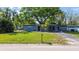 Charming single-story home featuring a well-maintained lawn and mature trees providing ample shade at 1411 Barry St, Clearwater, FL 33756