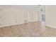 Spacious living room featuring tile floors and neutral paint tones at 1411 Barry St, Clearwater, FL 33756