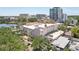 Aerial view showing building near waterfront and city buildings at 701 Mirror Lake N Dr # 119, St Petersburg, FL 33701