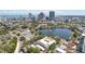 Amazing aerial view of the city, lake, and a building in neighborhood at 701 Mirror Lake N Dr # 119, St Petersburg, FL 33701