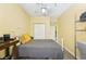 Bedroom with bed, closet, and shelving at 701 Mirror Lake N Dr # 119, St Petersburg, FL 33701