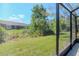 This covered patio provides a great space for relaxing and entertaining at 7441 Trovita Rd, Land O Lakes, FL 34637