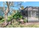 This covered patio provides a great space for relaxing and entertaining at 7441 Trovita Rd, Land O Lakes, FL 34637