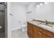 Updated bathroom with granite countertop, tile floors, and modern shower at 783 41St Ne Ave, St Petersburg, FL 33703