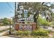 Community sign for Winthrop Town Centre with local shopping and business listings at 11109 Great Neck Rd, Riverview, FL 33578