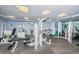 A bright gym equipped with a range of modern weight-lifting machines for a full-body workout at 1350 Gulf Blvd # 502, Clearwater Beach, FL 33767