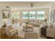 Bright living room with waterfront views, modern furnishings, and an open concept layout perfect for entertaining at 1655 S Highland Ave # I286, Clearwater, FL 33756