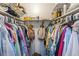 Walk-in closet with ample storage space and clothing racks at 1900 68Th N St # 110, St Petersburg, FL 33710