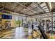 Well-equipped fitness center with modern exercise machines, large windows, and scenic views at 2159 Warwick Dr, Oldsmar, FL 34677