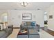Comfortable living room with neutral tones, plush seating, and lots of natural light at 2159 Warwick Dr, Oldsmar, FL 34677