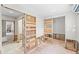Kitchen renovation featuring exposed framework and plumbing, awaiting new design elements at 219 Rialto Ne Way, St Petersburg, FL 33704