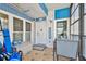 Enclosed patio with a 
