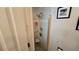 Bathroom featuring a tiled shower and a seat at 3527 Greenglen Cir, Palm Harbor, FL 34684