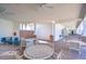 Outdoor clubhouse patio offers comfortable seating and a relaxing space for gatherings at 5325 Thistle Field Ct, Wesley Chapel, FL 33545