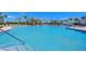 Large community pool features clear blue water and easy access with multiple entry points and shade at 5325 Thistle Field Ct, Wesley Chapel, FL 33545