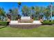 Community signage featuring the Avalon Park name with brick and pergola at 5325 Thistle Field Ct, Wesley Chapel, FL 33545