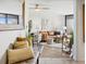 Inviting living room with comfortable seating, stylish decor, and view from the hallway at 5950 Pelican Bay S Plz # 603, Gulfport, FL 33707