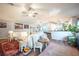 Open concept living room and kitchen with stylish furnishings and modern design at 6311 Bayside Dr, New Port Richey, FL 34652