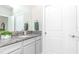Clean bathroom with granite countertop, vanity, and ample space, offering a modern and functional design at 6827 Citrus Creek Ln, Tampa, FL 33625