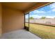 View of the backyard from the screened in lanai at 8529 Hunters Fork Loop, Ruskin, FL 33573
