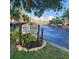 Willow Point Condominiums entrance sign on Seminole Island Drive amidst lush landscaping at 10216 Seminole Island Dr, Largo, FL 33773