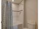 Bathroom showcasing a tiled shower and tub combination, complemented by modern fixtures at 12421 Triple Creek Blvd, Riverview, FL 33579