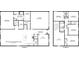 Detailed floor plan showcasing the layout of the home's first and second floors and including dimensions for each room at 12957 Wildflower Meadow Dr, Riverview, FL 33579