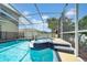 Relax in the hot tub under the screened enclosure near the pool at 13122 Prestwick Dr, Riverview, FL 33579